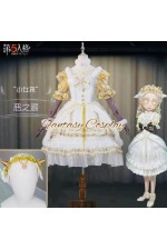 Identity V Little Girl Alice DeRoss Source of Evil White Lolita Dress Cosplay Costume